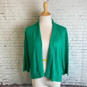 Soft Surroundings Plus Size Knit Sweater Open Cardigan Jacket Shrug Bolero 1X